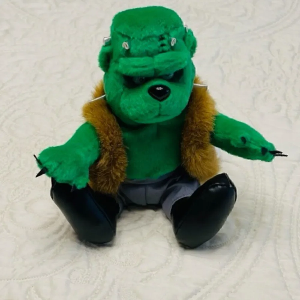 NWT Frankenbear Meanies Grisly Grizzlies Halloween '99 ~ Numbered #3205 of 10000